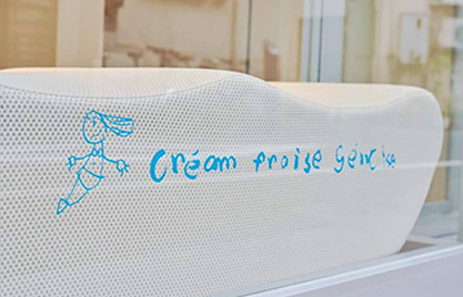 crèam fraise génoise